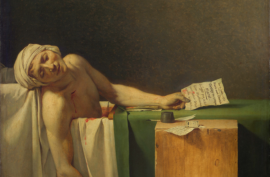 Jacques-Louis David e il dipinto La morte di Marat